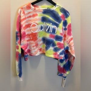 NWT Calvin Klein Performance Tie Dye Sweatshirt